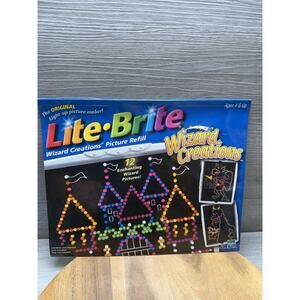 Lite Brite Lot Of 3. Powder Puff Girls. Jurassic Park. Wizard Creations. Refills